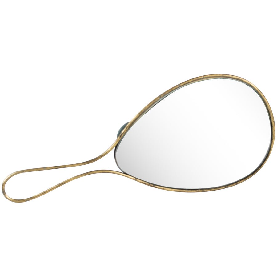 Hand Mirror With Metal Frame, 30cm - The Danes