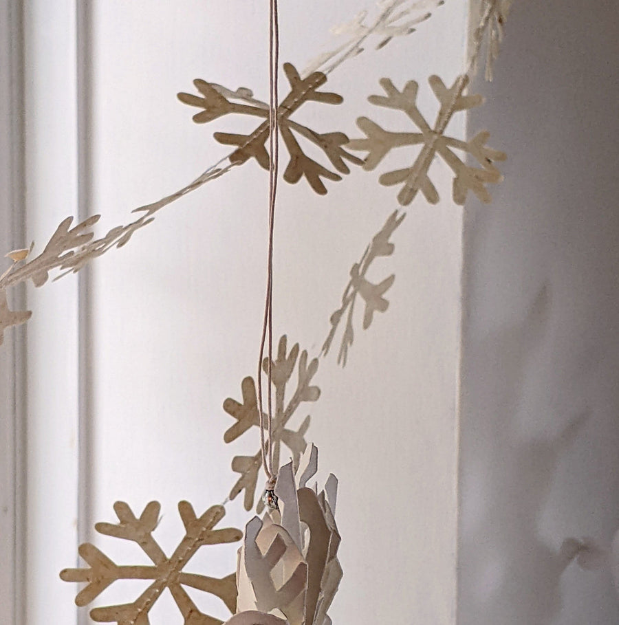 Handmade Snowflake Paper Garland | Fair Trade - The Danes