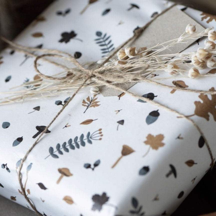 Gift Wrapping Paper - Autumn Fauna & Acorn - 3M - The Danes