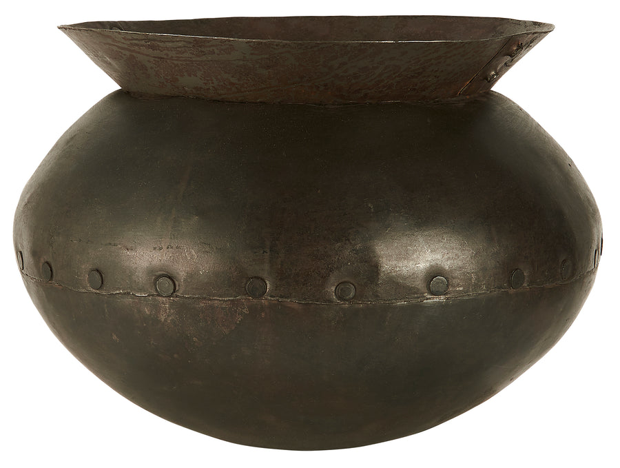 Indian Vintage Cooking Pot - Iron - The Danes