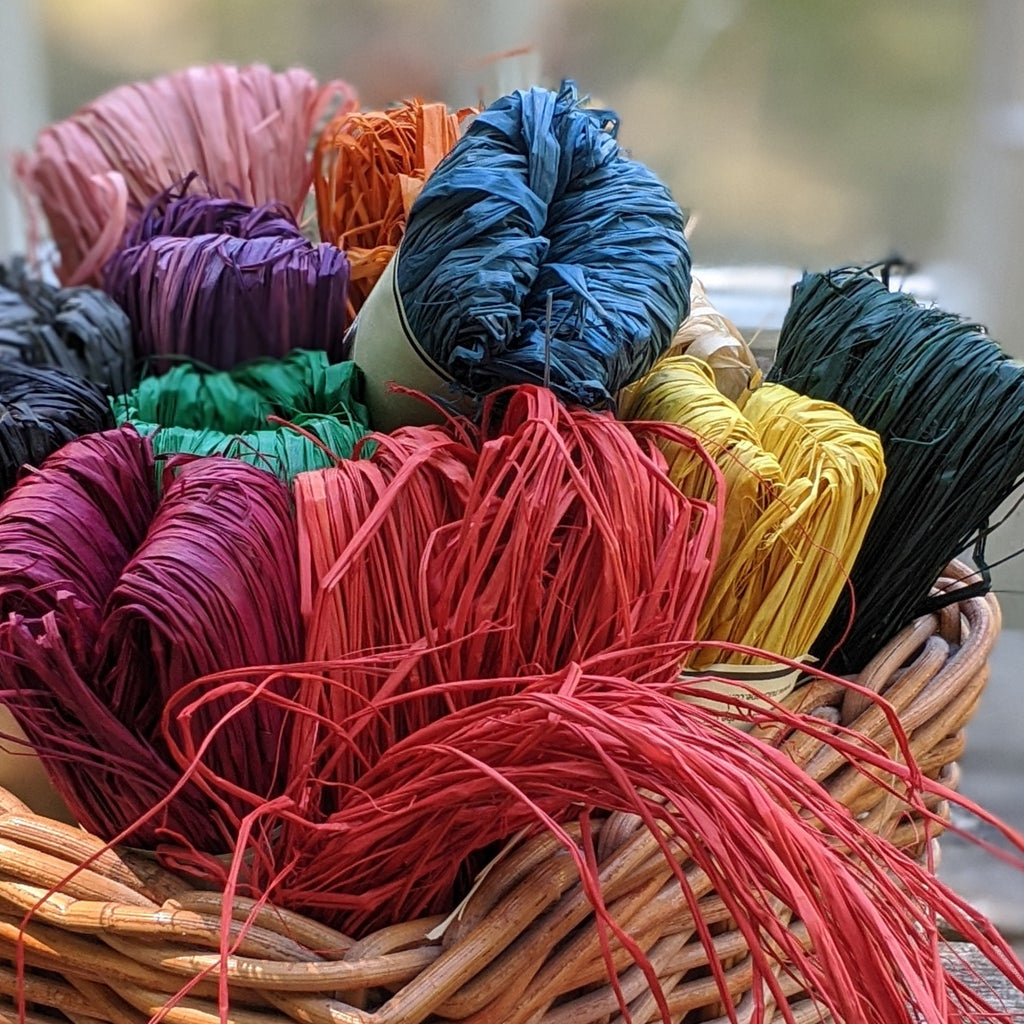 Natural Raffia from Nutscene - Assorted Colours