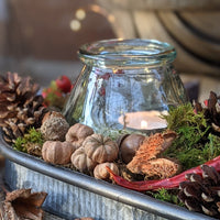 Recycled Glass Candle Holder Jars - Set of 2 - Thedanes.co.uk - Creative & Sustainable Living The Scandinavian Way