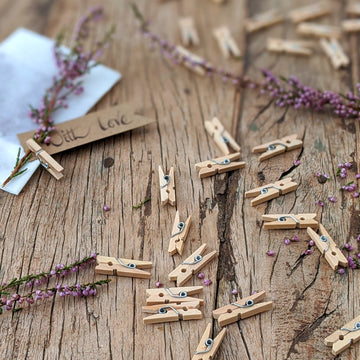 Natural Wooden Mini Pegs - Thedanes.co.uk - Creative & Sustainable Living The Scandinavian Way