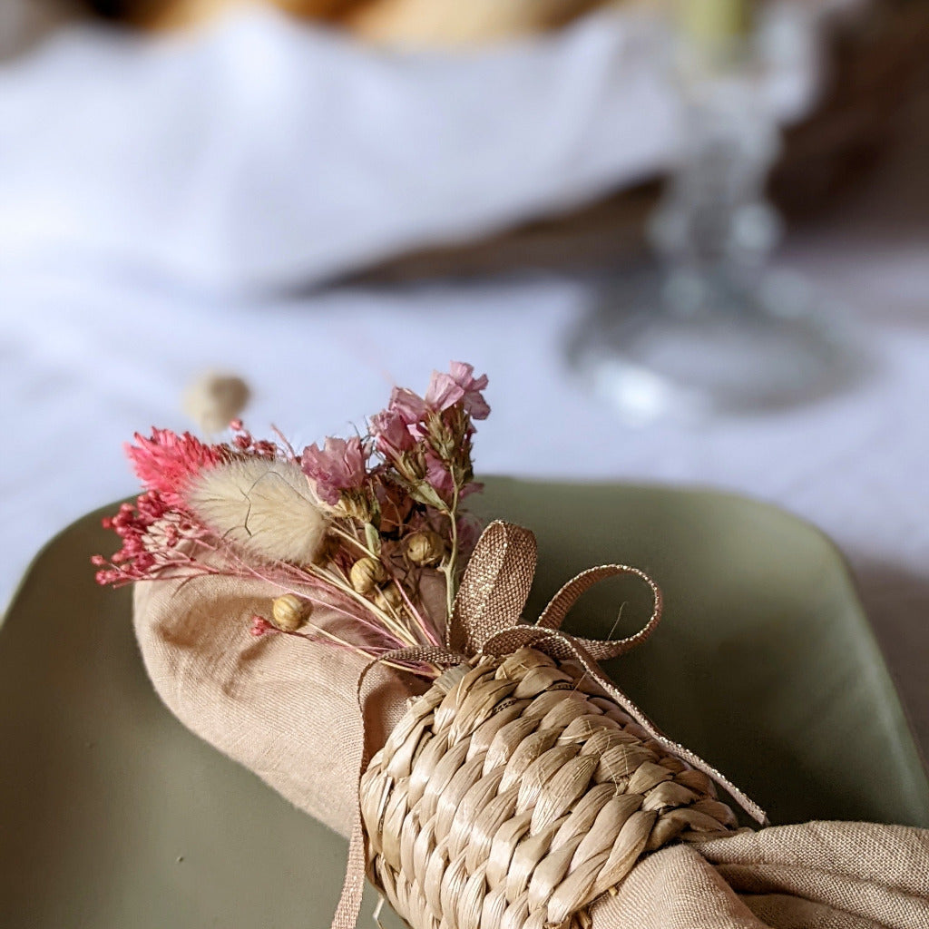 Natural Woven Napkin Rings - Set of 2 - Thedanes.co.uk - Creative & Sustainable Living The Scandinavian Way