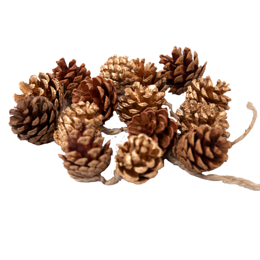 Natural Pine Cone Garland, 70cm - The Danes