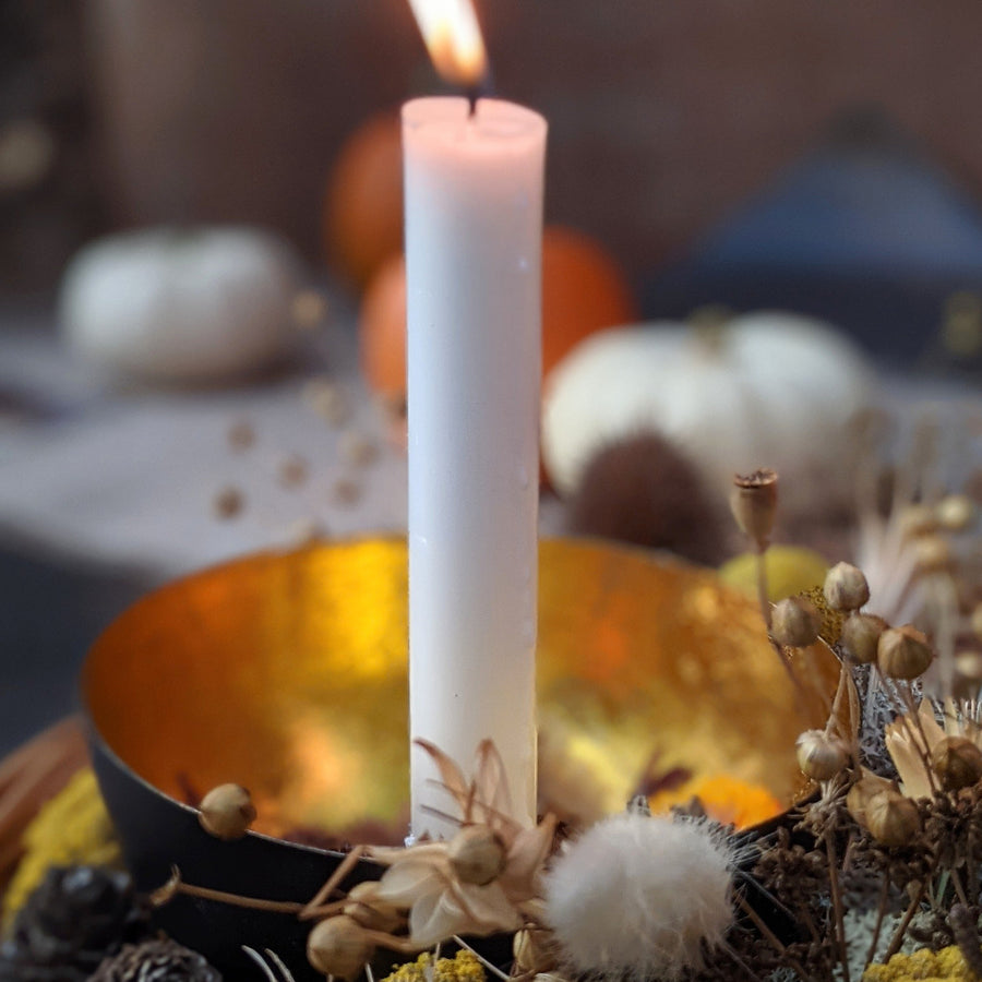 Black & Bronze Metal Candle Holder Bowl - Thedanes.co.uk - Creative & Sustainable Living The Scandinavian Way