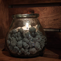 Recycled Glass Candle Holder Jars - Set of 2 - Thedanes.co.uk - Creative & Sustainable Living The Scandinavian Way
