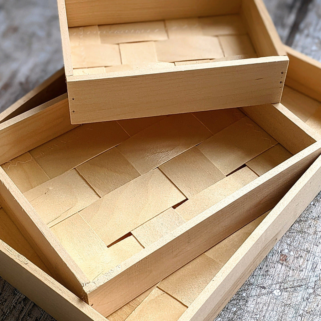 Wooden Box Trays - 3 Sizes - Thedanes.co.uk - Creative & Sustainable Living The Scandinavian Way