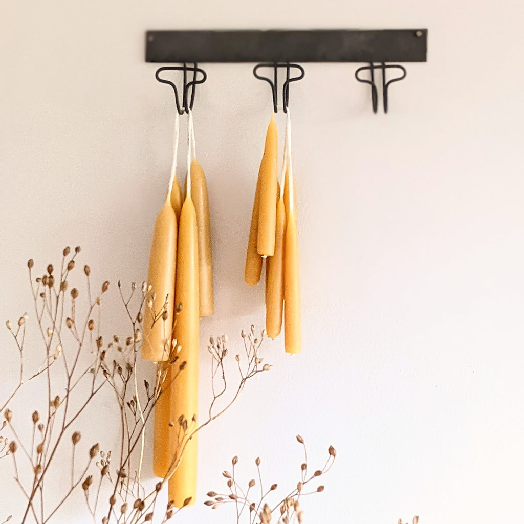 Handmade Dipped Beeswax Dinner Candles - 23cm | Pair of 2 - Thedanes.co.uk - Creative & Sustainable Living The Scandinavian Way