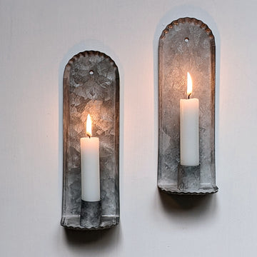 Zinc Wall Sconce Candle Holder - The Danes