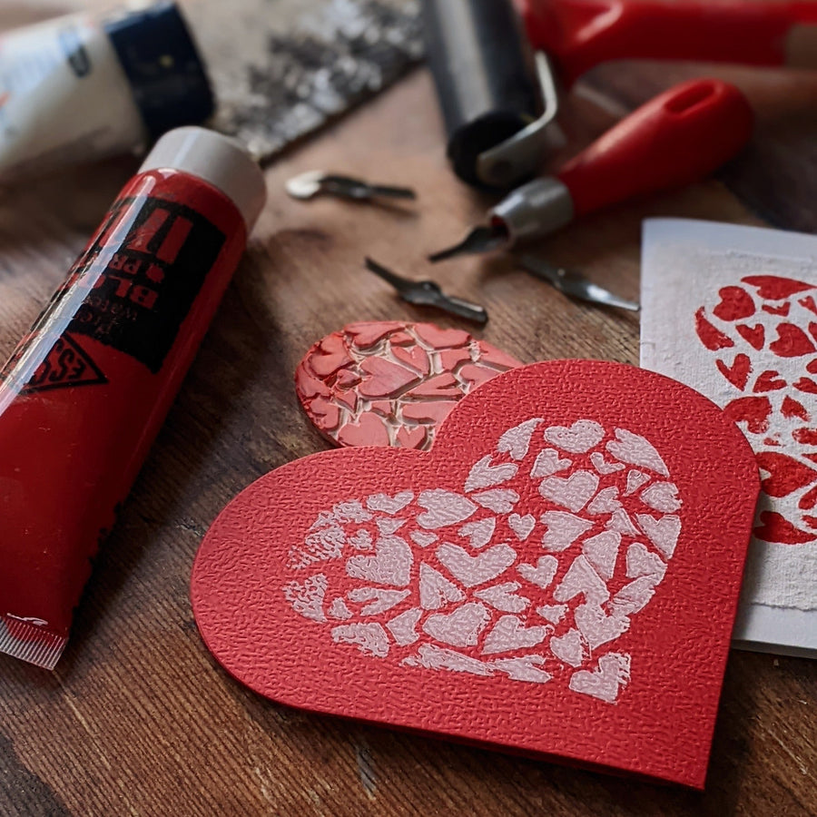 Premium Taster Linocut & Print Kit By Essdee (Includes Blank Cards & Gift Tags) - The Danes