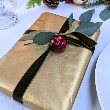 Gold Kraft Wrapping Paper - 3m, Recycled - The Danes