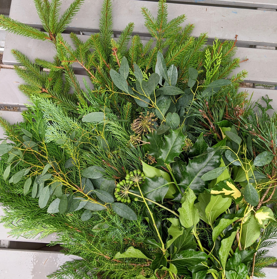 Large Fresh Foliage Floristry Display Box - CHRISTMAS - Thedanes.co.uk - Creative & Sustainable Living The Scandinavian Way