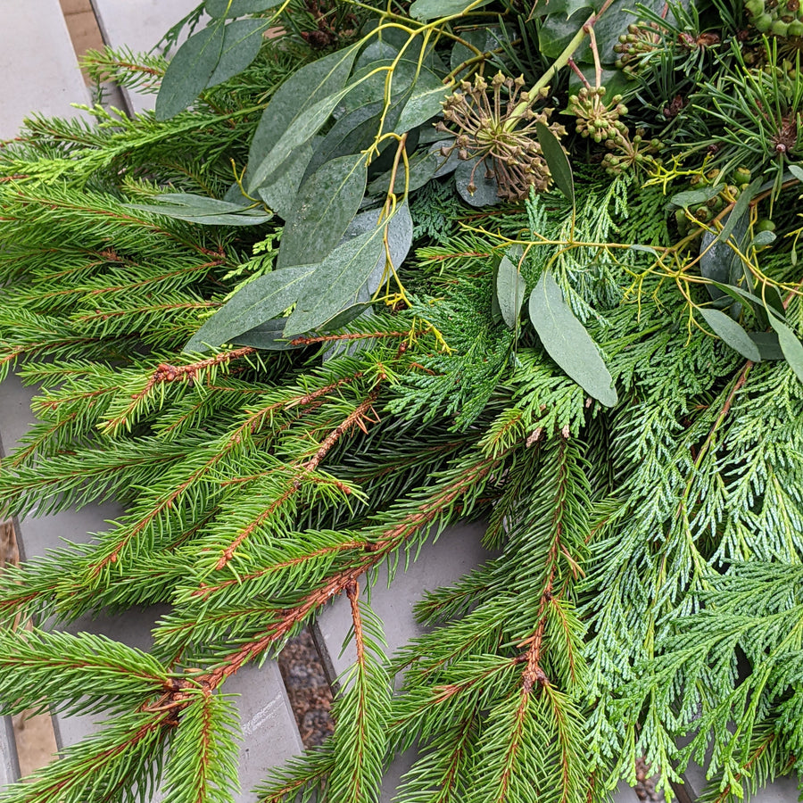 Large Fresh Foliage Floristry Display Box - CHRISTMAS - Thedanes.co.uk - Creative & Sustainable Living The Scandinavian Way
