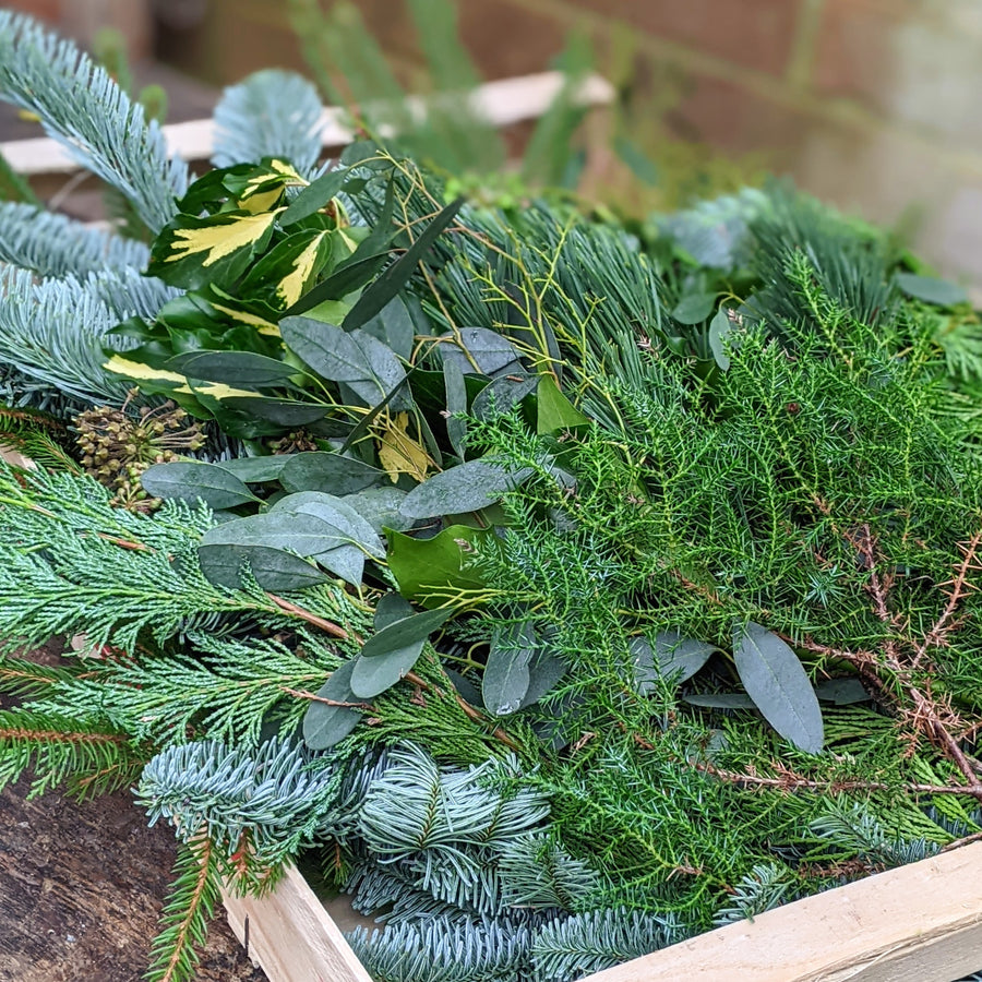 Large Fresh Foliage Floristry Display Box - CHRISTMAS - Thedanes.co.uk - Creative & Sustainable Living The Scandinavian Way