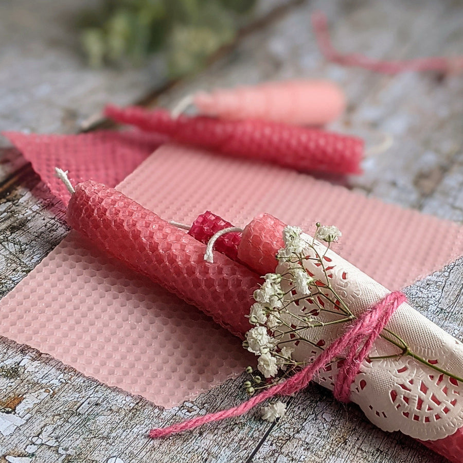 Pink Beeswax Candle Making Kit - The Danes