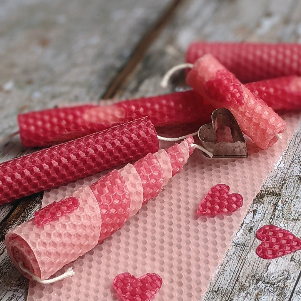 Pink Beeswax Candle Making Kit - Thedanes.co.uk - Creative & Sustainable Living The Scandinavian Way
