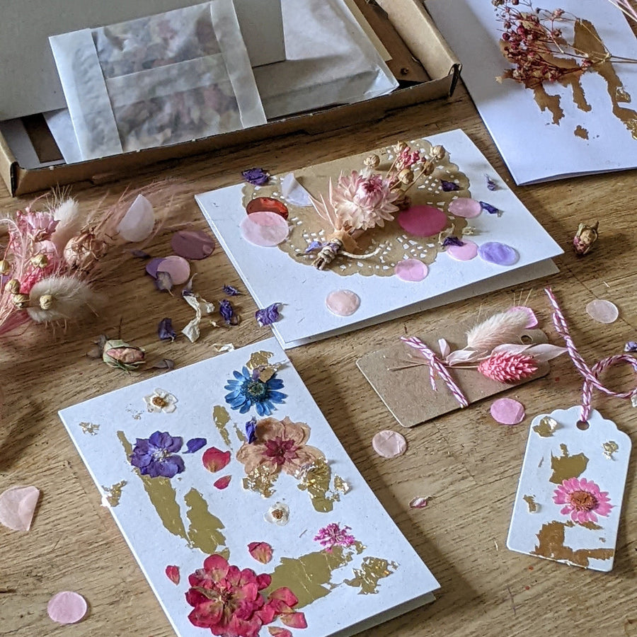 Pressed & Dried Flower Card Making Kit - The Danes