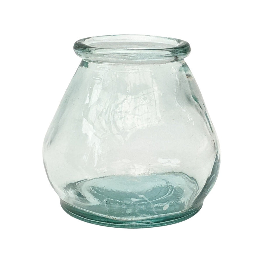 Recycled Glass Candle Holder Jars - Set of 2 - The Danes