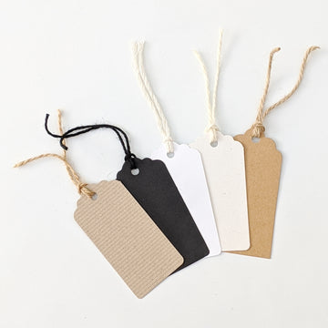 Recycled Paper Gift Tags In 5 Colours - The Danes