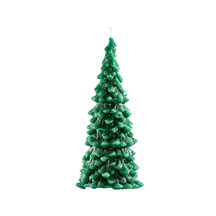 Recycled Wax Candle - Green Christmas Tree - The Danes