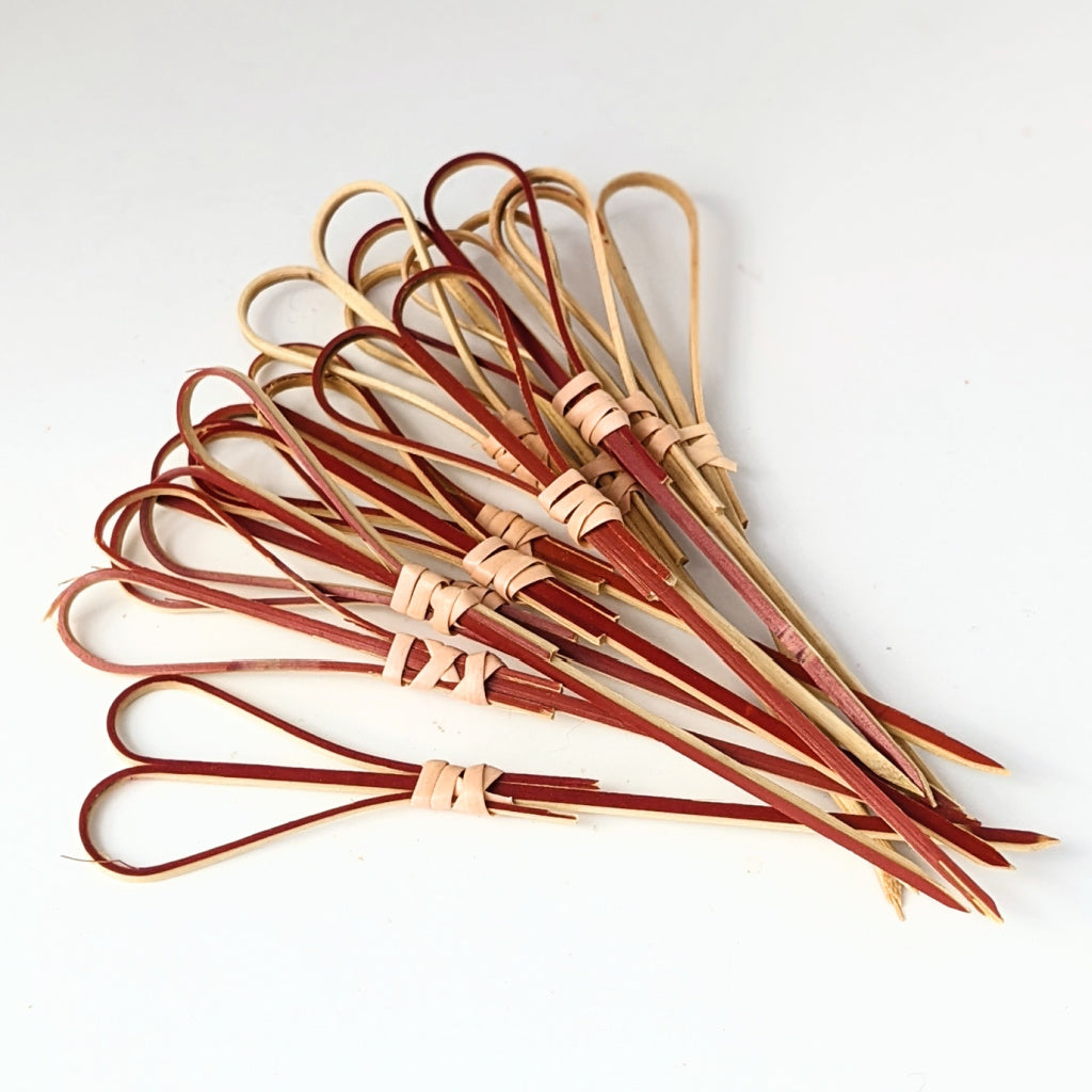 Red Heart Shaped Bamboo Cocktail Sticks - 100 - Thedanes.co.uk - Creative & Sustainable Living The Scandinavian Way
