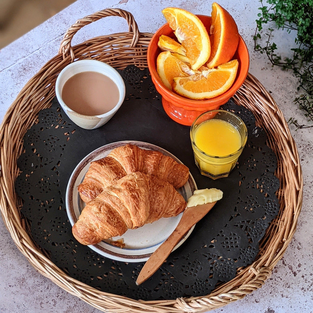 Round Wicker Display Tray With Handles - 42cm - Thedanes.co.uk - Creative & Sustainable Living The Scandinavian Way