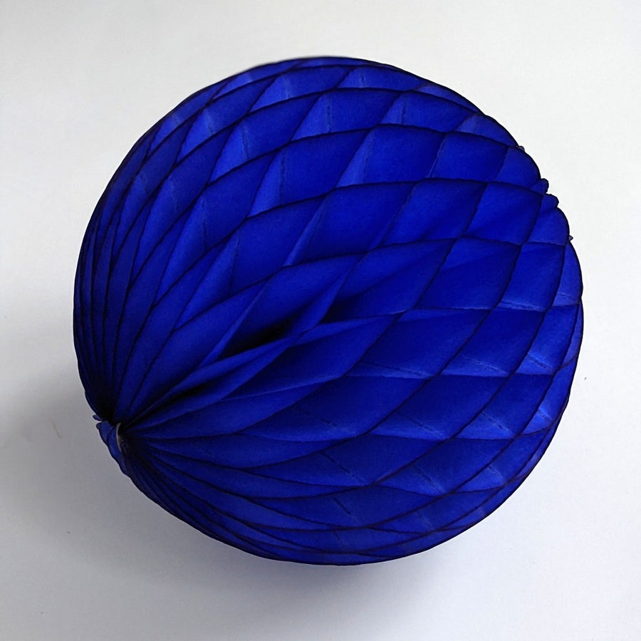 Royal Blue Honeycomb Paper Ball - The Danes