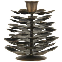 Scandinavian Metal Pine Cone Candle Holder - 2 Sizes - Thedanes.co.uk - Creative & Sustainable Living The Scandinavian Way