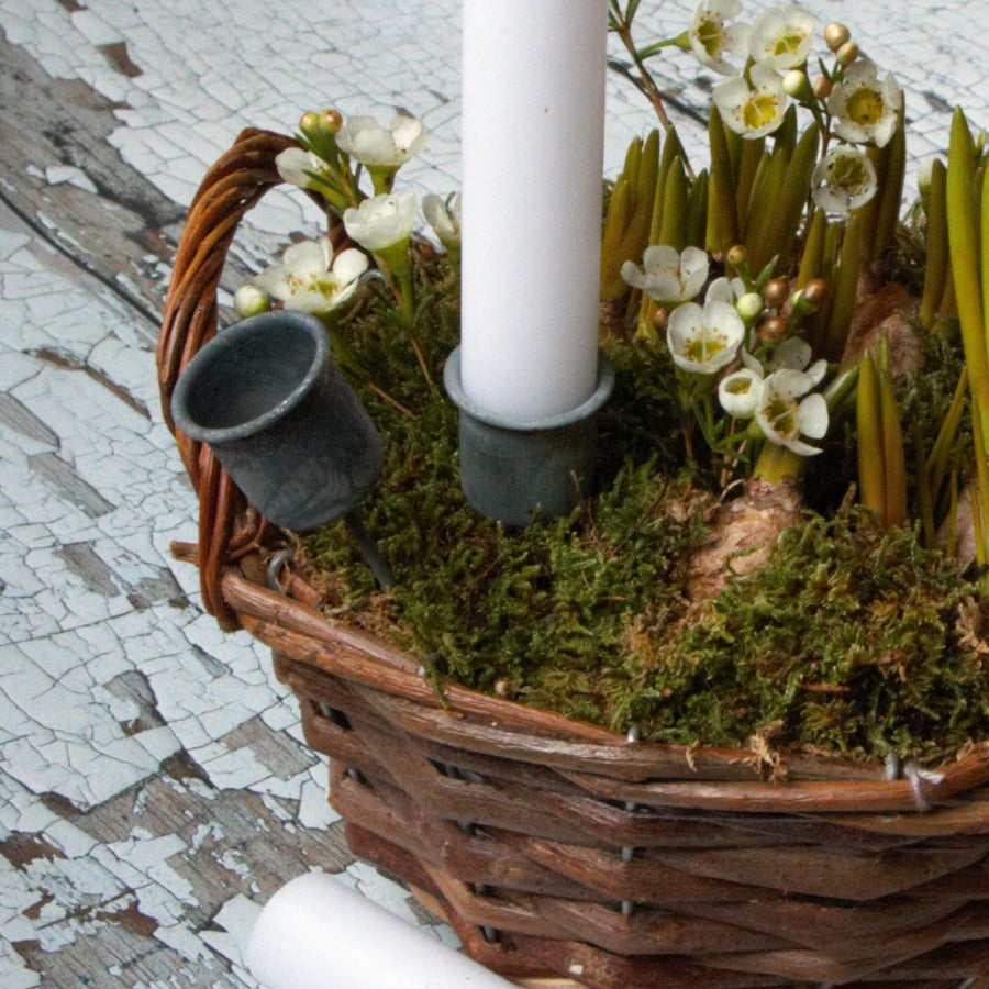 Spring Flower Basket With / Without Candles