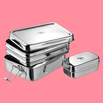Stainless Steel Lunch Box - Three-in-One - The Danes