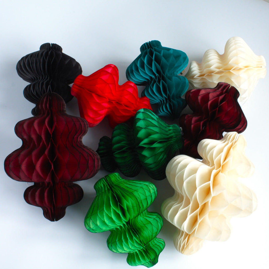 Honeycomb Paper Bauble, Small - JEWEL COLOURS - Thedanes.co.uk - Creative & Sustainable Living The Scandinavian Way