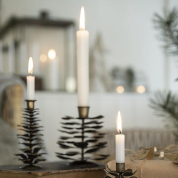 Scandinavian Metal Pine Cone Candle Holder - 2 Sizes - The Danes