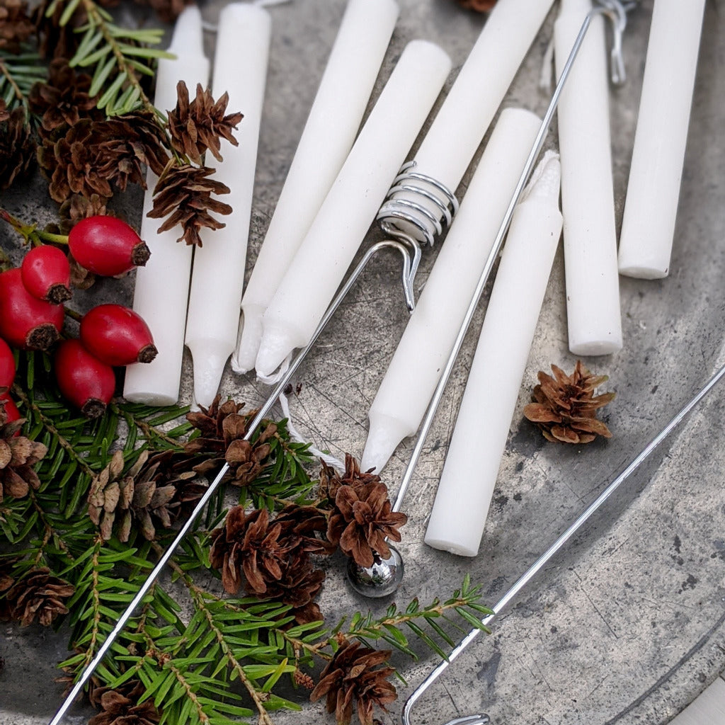 White Chime Candles - 20 - Thedanes.co.uk - Creative & Sustainable Living The Scandinavian Way