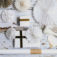 White Ribbed Wrapping Paper - Recyclable, 3M - Thedanes.co.uk - Creative & Sustainable Living The Scandinavian Way
