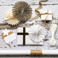 White Ribbed Wrapping Paper - Recyclable, 3M - Thedanes.co.uk - Creative & Sustainable Living The Scandinavian Way