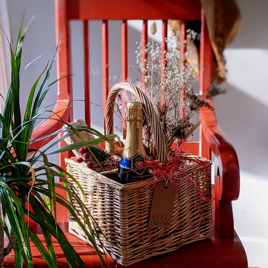 Willow Basket Bottle Carrier - The Danes