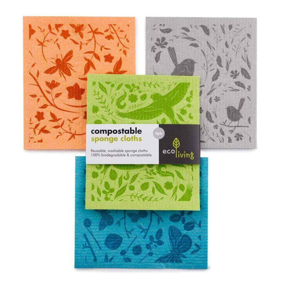 Compostable Sponge Cleaning Cloths - The Danes
