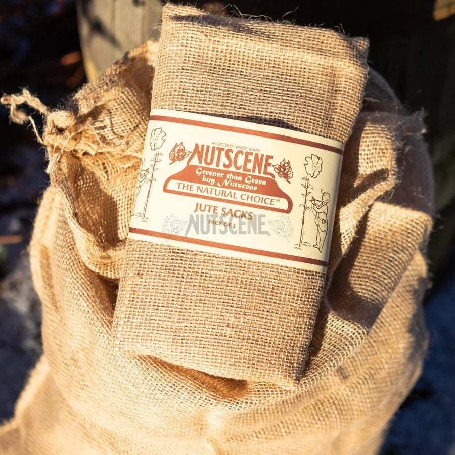 Traditional Jute Garden & Compost Sacks by Nutscene - Pack of 2 - The Danes
