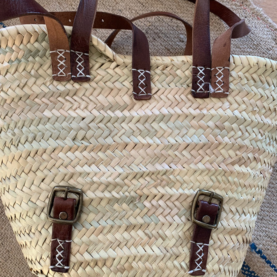 Backpack Market Basket | Seconds | Adjustable Leather Straps - Thedanes.co.uk - Creative & Sustainable Living The Scandinavian Way