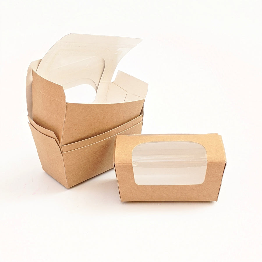 Mini Kraft Box with PLA Window - Cake Box - The Danes