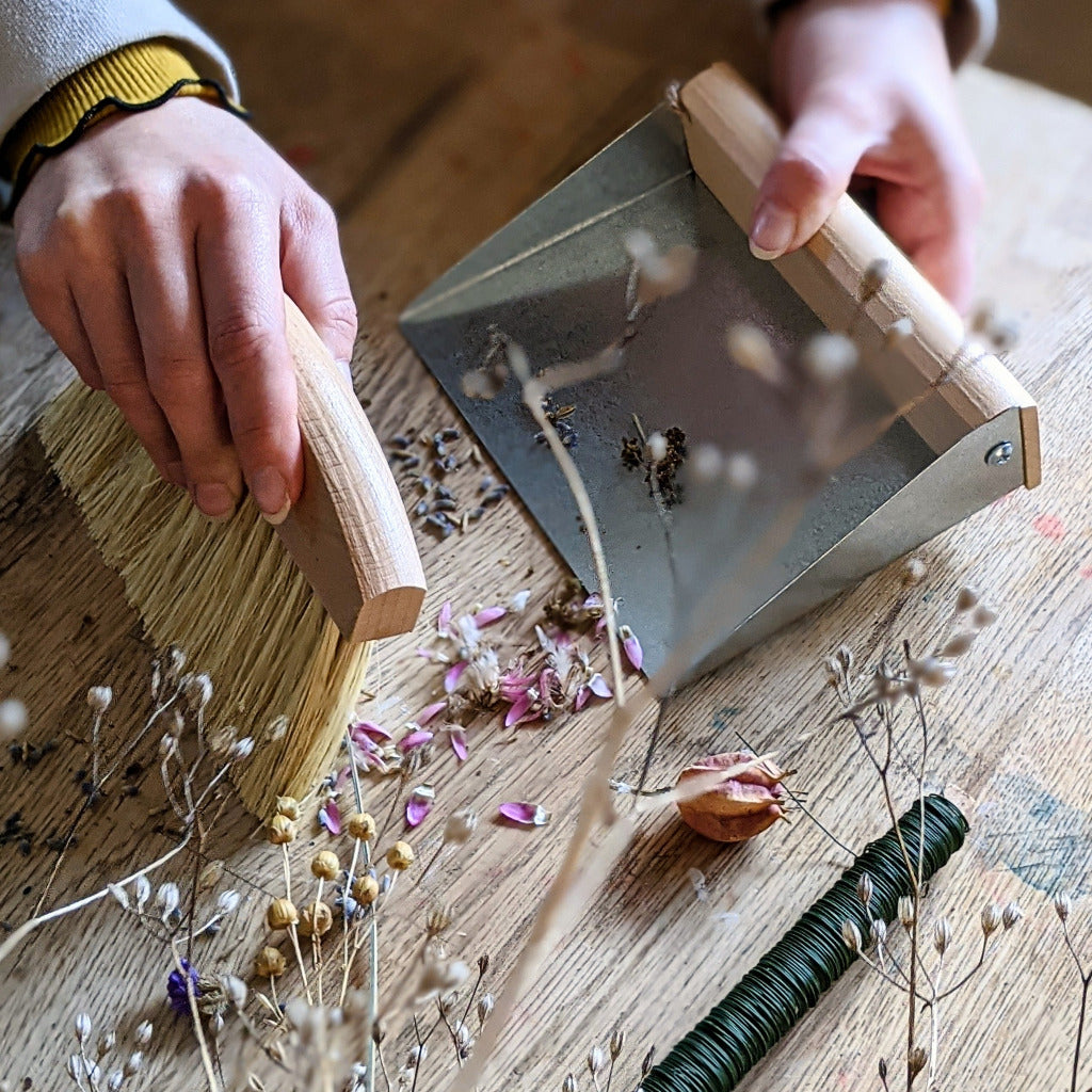 Mini Table Dustpan & Brush Set - 100% FSC - Thedanes.co.uk - Creative & Sustainable Living The Scandinavian Way