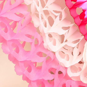 Classic Tissue Paper Honeycomb Garland - Assorted Colours - The Danes