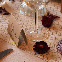Brown Kraft Place Cards With Gold Glitter Scalloped Edge - Thedanes.co.uk - Creative & Sustainable Living The Scandinavian Way