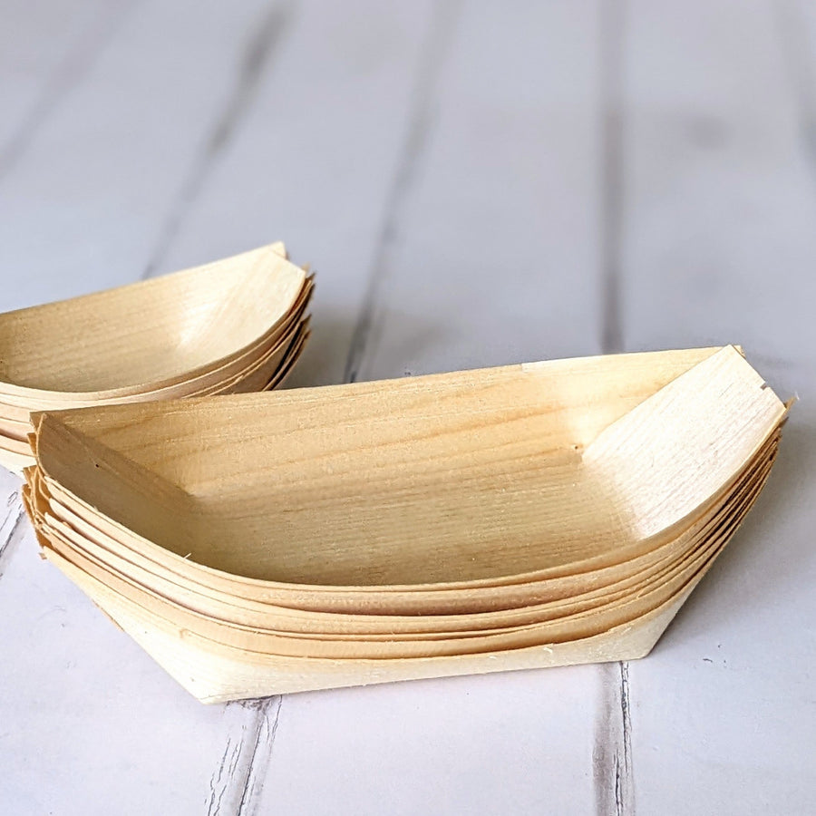 Wooden Canape Bowls + Bamboo Skewers - The Danes